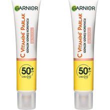 Garnier 2x40 ml C Vitamini Parlak Günlük Uv Korumalı Güneş Yüz Kremi Spf50 Işıltılı Doku Cilt Bakım Seti