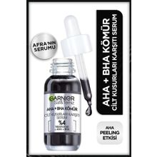 Garnier Aha Bha Cilt Kusurları Karşıtı Siyah Niasinamid Peeling Etkili 30 ml Serum ve Çanta