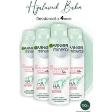 Garnier Mineral Hyaluronik Bakım 4x150 ml Sprey Deodorant