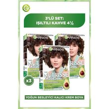 Garnier Nutrisse Ultra Creme 4 1:2 3x60 ml Saç Boyası