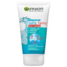 Garnier Saf Temiz 3ü 1 Arada Temizleme Peeling Maske 150 ml Yüz Bakımı