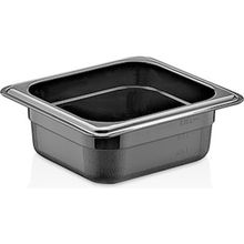 GastroPlast GN 1/6-65 mm Polikarbon Siyah Gastronom Küvet