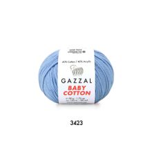 Gazzal 3423 Açık Mavi Baby Cotton El Örgü Ipi
