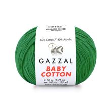 Gazzal 3456 Baby Cotton 25 El Örgü İpi Yeşil