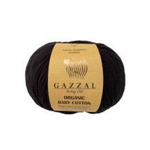 Gazzal 430 Siyah Organic Baby Cotton El Örgü Ipi
