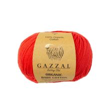 Gazzal 432 Kırmızı Organic Baby Cotton El Örgü İpi