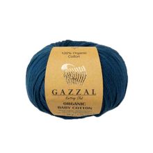 Gazzal 437 Havacı Mavi Organic Baby Cotton El Örgü Ipi