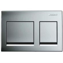 Geberit 115.045.46.5 Alpha 35 Çift Basmalı Mat Krom Kumanda Kapağı