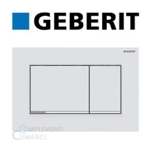 Geberit Sigma 30 cm Çift Basmalı Mat Beyaz Parlak Kumanda Kapağı