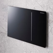 Geberit Sigma70 115.620.SJ.1 Siyah Cam Pnömatik Deşarj Kumanda Kapağı