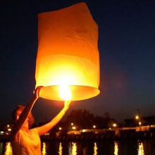 Gece Gökyüzü Dilek Feneri Dilek Balonu Büyük Uçan Romantik 3 Adet