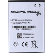 General Mobile 4G Android One 2500 mAh Batarya