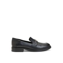 George Hogg 93332 Deri Siyah Kadın Loafer