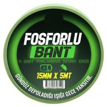 Geseus Kendinden Yapışkanlı Fosforlu Bant Gündüz Depoladığı Işığı Gece Yansıtır15mmx5mt