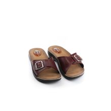 Gezer GZR10826B Bordo Jel Topuk Dikeni Kadın Terlik