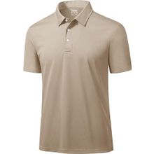 Ghassy Co. Golf Bej Dry Fit Classic Tenis Casual Polo Yaka Erkek T-shirt