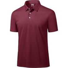 Ghassy Co. Golf Bordo Dry Fit Classic Tenis Casual Polo Yaka Erkek T-shirt
