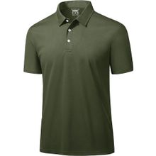 Ghassy Co. Golf Haki Dry Fit Classic Tenis Casual Polo Yaka Erkek T-shirt