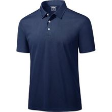 Ghassy Co. Golf Lacivert Dry Fit Classic Tenis Casual Polo Yaka Erkek T-shirt