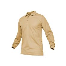 Ghassy Co. Jersey Bej Golf Polo Gömlek Pike Performans Taktik Askeri Uzun Kollu Erkek T-shirt