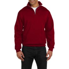 Ghassy Co. Silver Bordo Dik Yaka Yarım Fermuarlı Erkek Sweatshirt