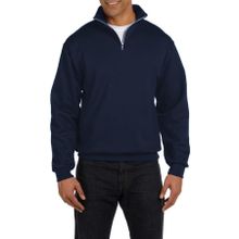 Ghassy Co. Silver Lacivert Dik Yaka Yarım Fermuarlı Erkek Sweatshirt