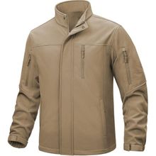 Ghassy Co Softshell Bej Dik Yaka Polar Erkek Mont