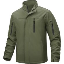 Ghassy Co Softshell Haki Dik Yaka Polar Erkek Mont