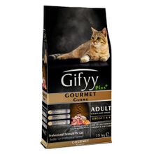 Giffy Gurme Kuzu Somonlu Tavuk Etli 15 kg Yetişkin Kuru Kedi Maması