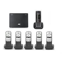 Gigaset C550-A690 Analog ve IP 6 Dahili Dect Telsiz Kablosuz Telefon Santrali