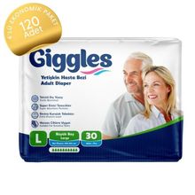 Giggles Belbantlı Large Büyük Boy 120 Adet Hasta Bezi