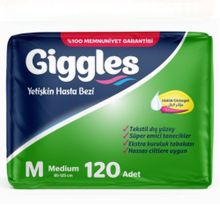 Giggles Medium 120 Adet Yetişkin Hasta Bezi