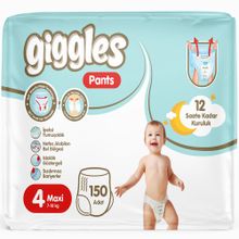 Giggles Pants No:4 Maxi 150 Adet Külot Bebek Bezi