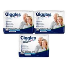 Giggles Yetişkin Bel Bantlı Tekstil Yüzey XL 3x30 Adet Hasta Bezi