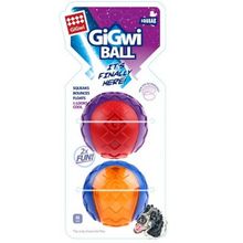 Gigwi 6410 Ball Sesli Sert Top Medium 2'li Köpek Oyuncağı