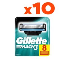 Gillette 10'lu Mach 3 Yedek Başlık 8 Adet Tıraş Bıçağı