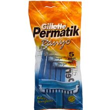 Gillette Permatik Banyo Kullan At 5'li Tıraş Bıçağı