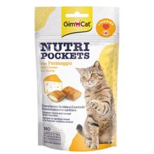 GimCat 12x60 GR Nutripockets Peynirli ve Taurinli Kedi Ödül Maması