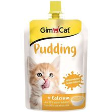 GimCat 150 gr Atıştırmalık Kalsiyum Katkılı Puding Sıvı Kedi Ödülü