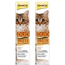 GimCat 2x50 gr Anti Hairball Malt Cheese Duo Paste Peynirli Kedi Macunu