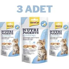 GimCat 3x60 gr Nutripockets Mix Yavru Kedi Ödülü
