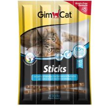 GimCat 4'lü Alabalıklı-Somonlu Kedi Ödül Çubukları