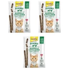 GimCat 4x5 gr 3 Adet Tahılsız Kuzu Etli ve Tavuklu Sticks Kedi Ödül Çubukları