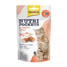 GimCat 60 gr 3-6 Nutri Pockets Somonlu ve Omega Kedi Ödülü