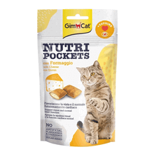 GimCat 60 gr Nutripockets Kedi Peynir Taurin Kedi Ödülü