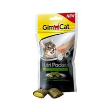 GimCat 6x60 gr Nutri Pockets Kedi Otlu Kedi Ödülü