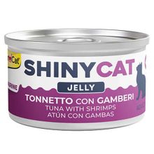 GimCat 70 gr Shinycat Sos İçinde Jelly Karidesli Ton Balığı Kedi Konserve Maması