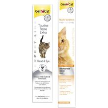 GimCat Taurine Paste Kalp ve Göz Sağlığı Destekleyici 50 gr + 100 gr Multi Vitamin Paste Kedi Macunu