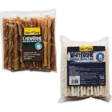 Gimdog 2x300 gr 10 cm 50 Adet Mordimi-Naturel Burgu Çubuk Kemik