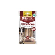 Gimdog Chew Bones Press 3.5 cm 80 gr 4'lü Naturel Köpek Çiğneme Kemiği